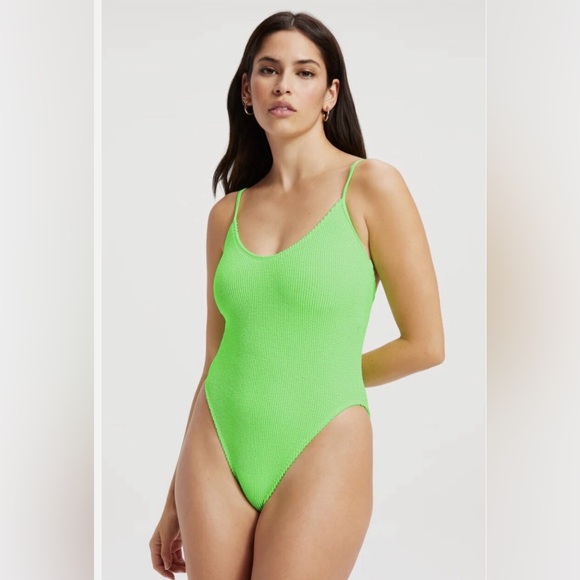 Good American Other - NWT Good American Always Fits Chartreuse Hi-Cut Swimsuit size 1X/2X - 5/6